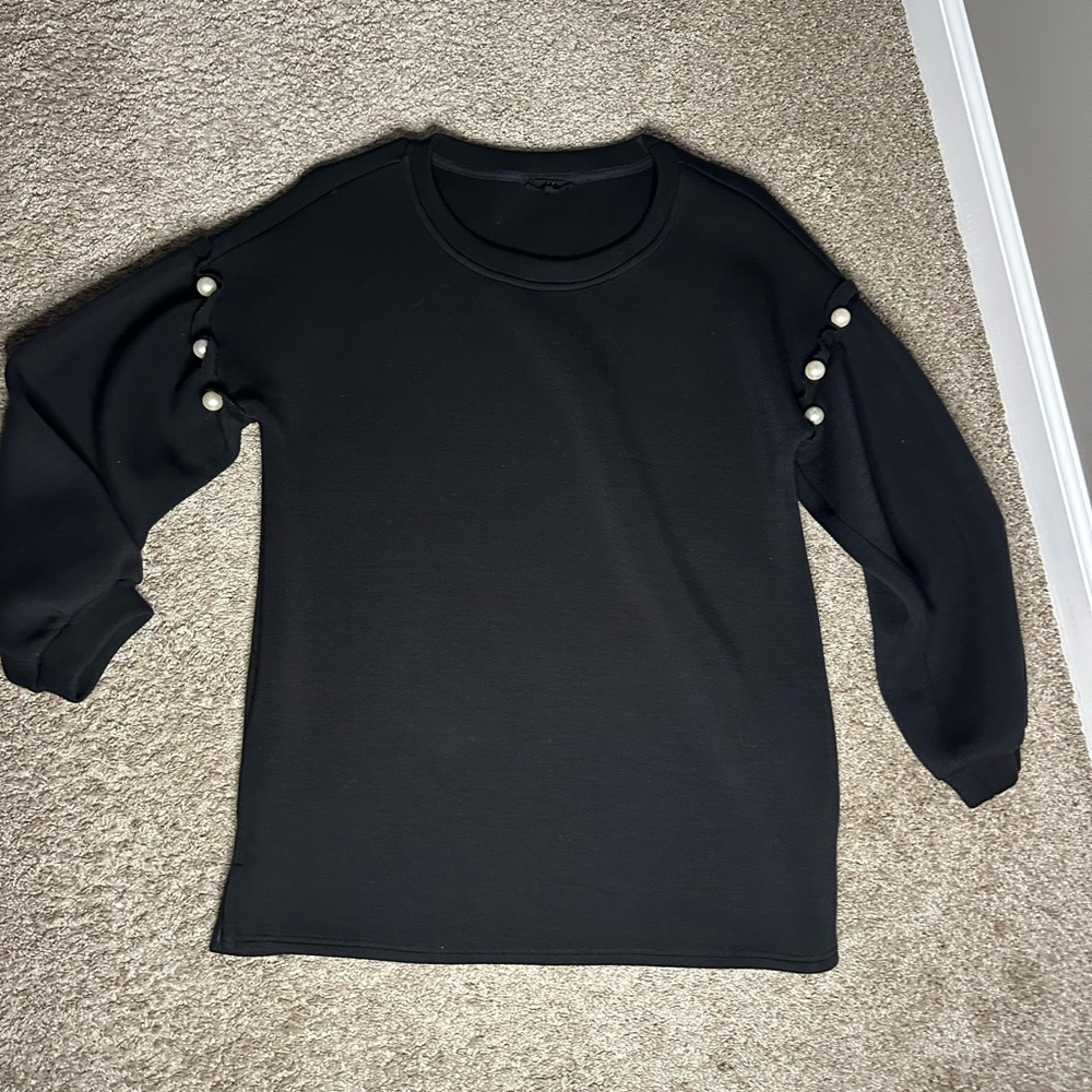 Joh Black Top with Elegant Details